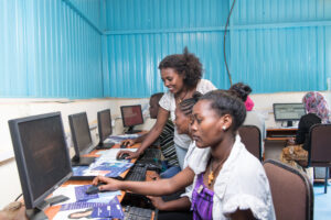 Hana, 22, is a volunteer at the Family Guidance Association of Ethiopia's (FGAE's) Information and Communications Technology Center. She has worked there for almost a year and a half and helps young men and women learn computer skills. FGAE also offers sexual and reproductive health (SRH) services across the country, including in five zones of the Oromia Region. It has a network of 46 comprehensive SRH service delivery clinics and employs a youth-centered approach, which involves implementing services where adolescents and young people can easily access them, rather than directing clients to particular facilities.